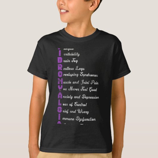 慢性疼痛線維筋炎を意味すグランジる Tシャツ (正面)