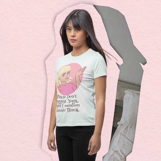 慢性疾患とヨガの隠れた状態 Tシャツ