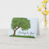 慢性疾患のグリーティングカードの発根中 カード (黄色い花)