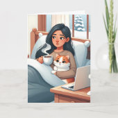 慢性疾患の人のための愛とサポート カード (正面)