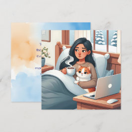 慢性疾患の人のための愛とサポート カード