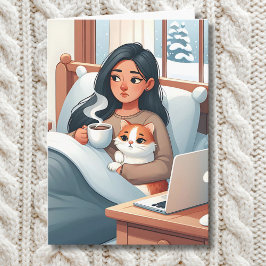 慢性疾患の人のための愛とサポート カード