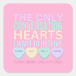 慢性疾患バレンタイン スクエアシール