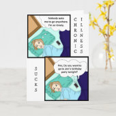 慢性疾患系列 | 行きたいけど行けない カード (黄色い花)