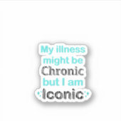 慢性疾患認識度&サポートステッカー シール (正面)