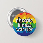慢性疾病戦士バトンバッジ 缶バッジ (正面&裏面)