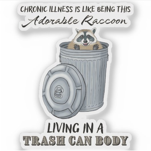 慢性病おもしろい気シール慢性疾患ジョーク シール (正面)