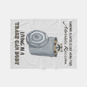 慢性病おもしろい気贈与慢性病ジョーク フリースブランケット (正面(横))