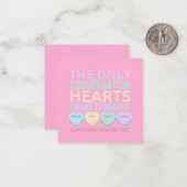 慢性病のバレンタイン ノートカード (正面/裏面インサイチュ)