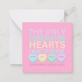 慢性病のバレンタイン ノートカード