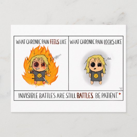 慢性痛漫画はがき シーズンポストカード (正面)