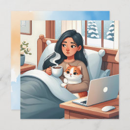 慢性的な病気の人のための愛とサポート カード