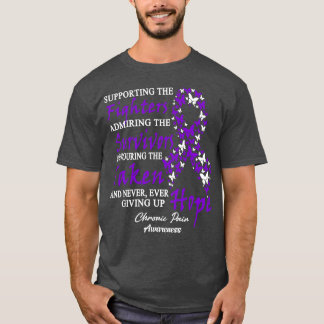 慢性的な痛み私は全てを薄くすることができる一人で戦う誰も Tシャツ