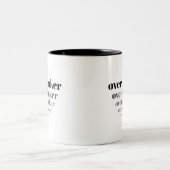 慢性的な考えすぎマグ ツートーンマグカップ (中央)