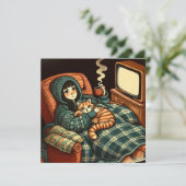 慢性的に病気にかかった友人への愛と支援 カード (スタンド正面)