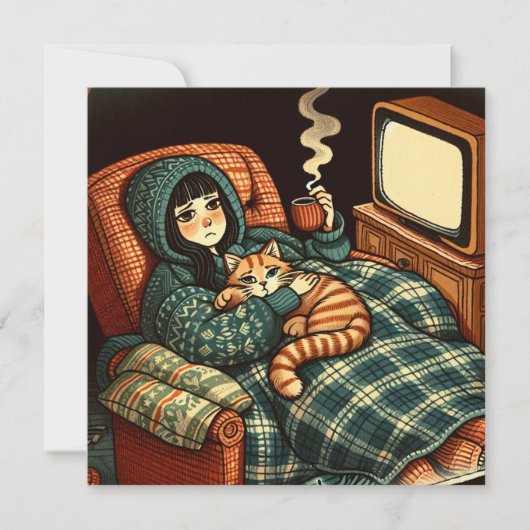 慢性的に病気にかかった友人への愛と支援 カード (正面)