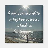 慢性的前向きに病気の人に対する肯定 マグネット (正面)