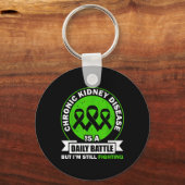 慢性腎臓病は毎日の戦いのCkd認識 キーホルダー (正面)