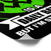 慢性腎臓病は毎日の戦いのCkd認識 ポスター (角)