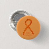 慢性閉塞性肺疾患リボンピン 缶バッジ (正面&裏面)