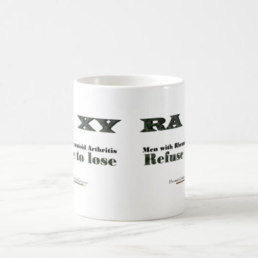 慢性関節リウマチのマグを失うことを断って下さい コーヒーマグカップ (中央)