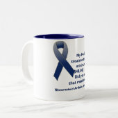 慢性関節リウマチの治療コスト認識度 ツートーンマグカップ (正面左)