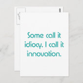 慣用的又は革新 ポストカード (正面/裏面)