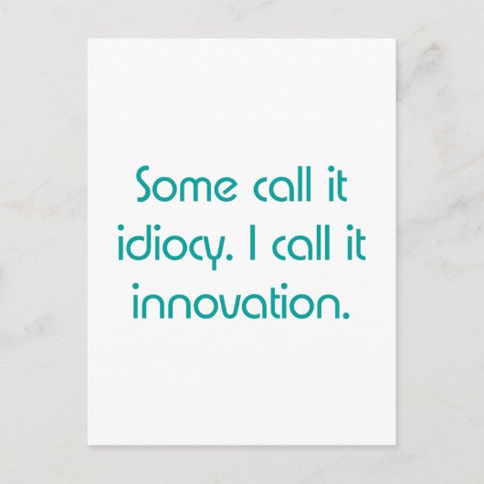 慣用的又は革新 ポストカード (正面)