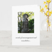 慰めと勇気付けられるの言葉 カード (黄色い花)