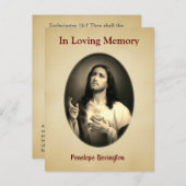 慰めキリスト・カトリック喪カード ポストカード (正面/裏面)