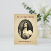 慰めキリスト・カトリック喪カード ポストカード (スタンド正面)