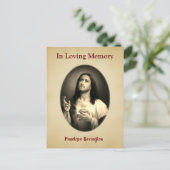 慰めキリスト・カトリック喪カード ポストカード (スタンド正面)