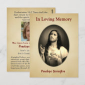 慰めキリスト・カトリック喪カード ポストカード (正面/裏面)