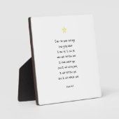 慰め感動的聖なる書物、 経典バイブル引用文 フォトプラーク (正面)