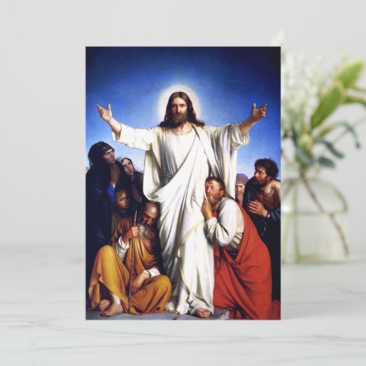 慰め。ファインアートイースター宗教的カード シーズンカード (スタンド正面)