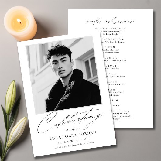 慰霊写真安の葬儀 プログラム