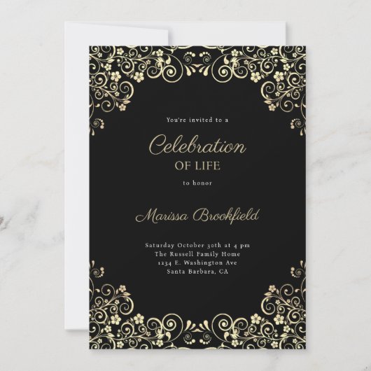 慰霊祭お祝い 招待状 (正面)