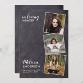 慰霊素朴令3写真葬式 プログラム (正面/裏面)