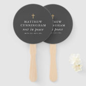 慰霊葬祭モダンシンプル会 ハンドファン (正面&裏面)