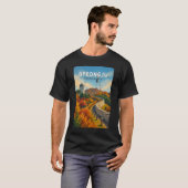 慶州韓国イラスト旅行アート Tシャツ (正面フル)