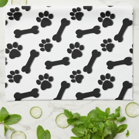 憂うつの足および骨の名前をカスタムするおよび気持ち キッチンタオル (折り畳み)