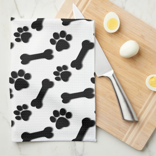 憂うつの足および骨の名前をカスタムするおよび気持ち キッチンタオル (四つ折り)