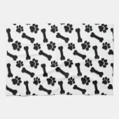 憂うつの足および骨の名前をカスタムするおよび気持ち キッチンタオル (横)