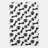 憂うつの足および骨の名前をカスタムするおよび気持ち キッチンタオル (縦)