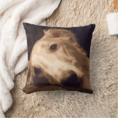 憂欝なボルゾイの枕 クッション (ブランケット)