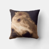 憂欝なボルゾイの枕 クッション (裏面)