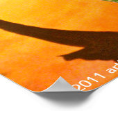 憂鬱なカエルのポスタープリント ポスター (角)