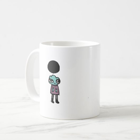 憂鬱なトードコーヒーマグ コーヒーマグカップ (正面左)