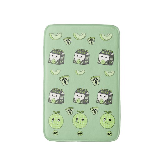 憂鬱なメロンのミルクバスマット バスマット (正面縦)