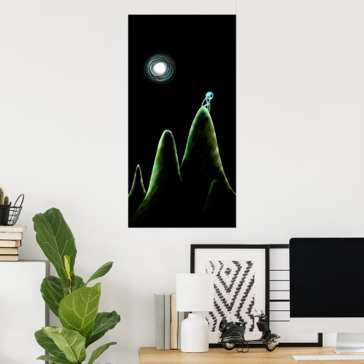 憂鬱な丘(第2版) ポスター (ホームオフィス)